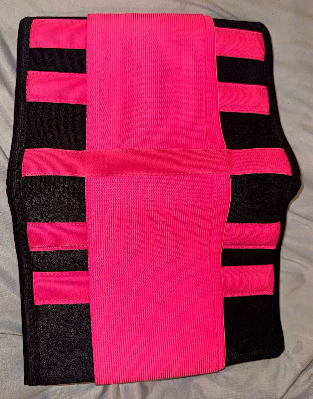 Women's Waist Trainer Corset Cincher Belt Steel Boned Shapewear Pink Black New